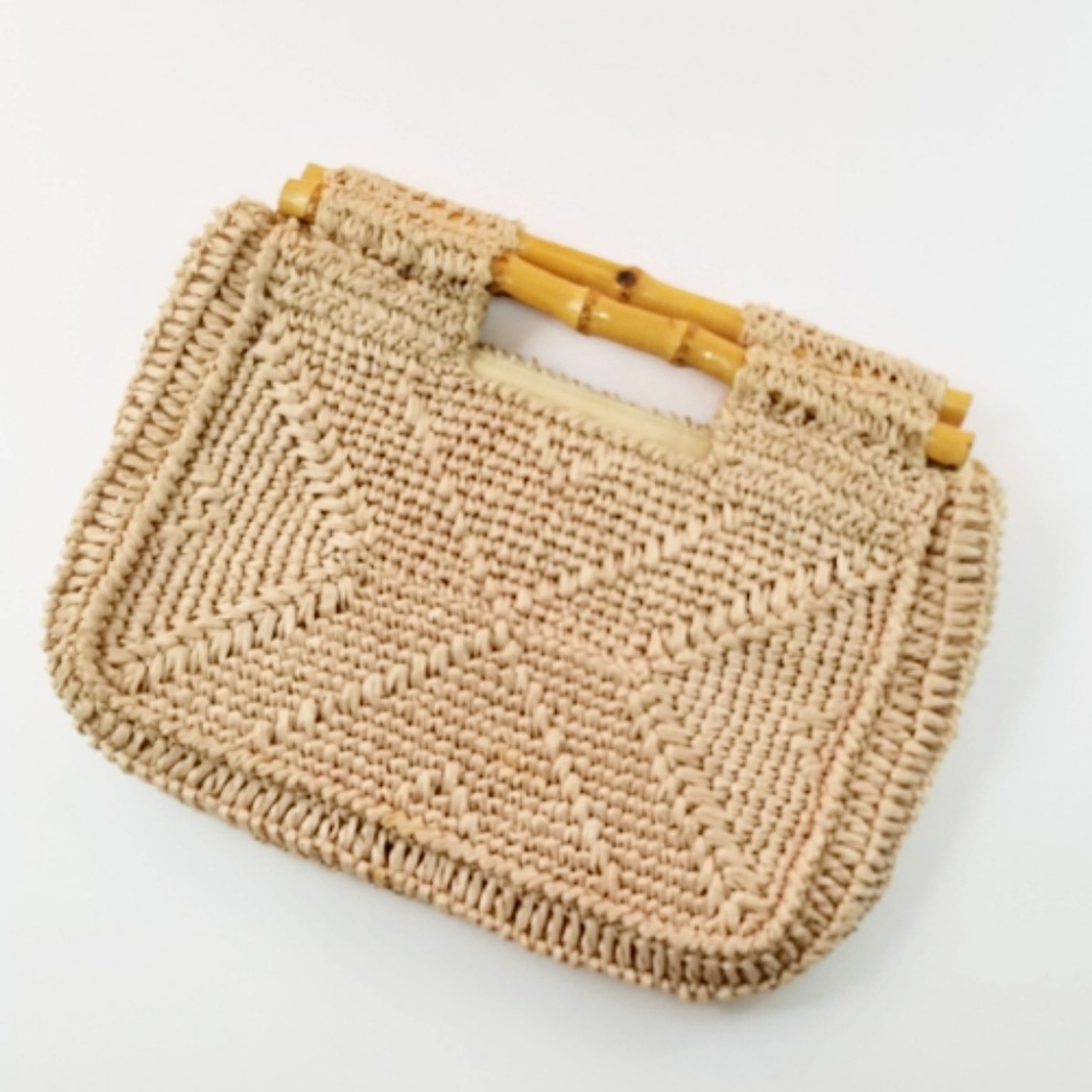 Unique Korean bamboo handle clutch